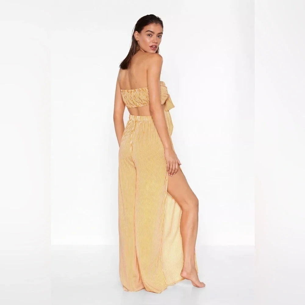 Nasty Gal Striped Beach Pants in Size 2 - Picture 2 of 3